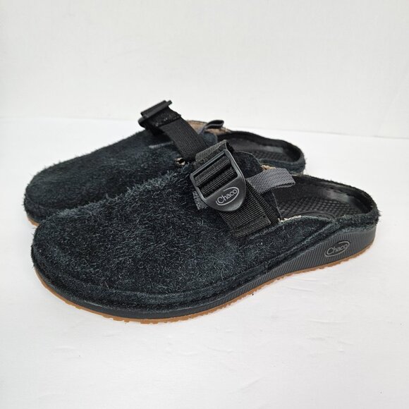 Chaco Black Fuzzy Mules - Picture 5 of 8